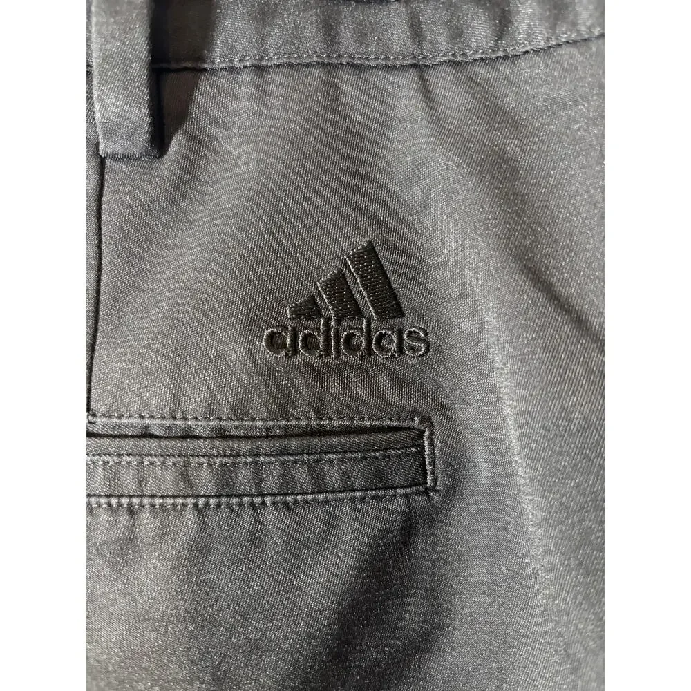 Adidas Men's Size 36 Black Climalite Golf Shorts Flat Front Performance Chino